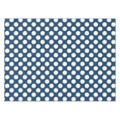 Navy Blue Polka Dots, Polka Dot Pattern, Stippen Tafelkleed (Voorkant (Horizontaal))
