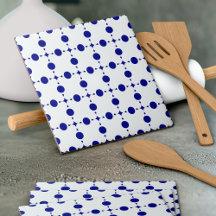 Navy Blue Polka Dots, Polka Dot Pattern, Stippen