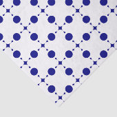Navy Blue Polka Dots, Polka Dot Pattern, Stippen Tissuepapier (Detail)
