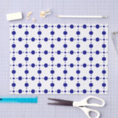 Navy Blue Polka Dots, Polka Dot Pattern, Stippen Tissuepapier (Craft)