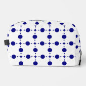 Navy Blue Polka Dots, Polka Dot Pattern, Stippen Toilettasje (Voorkant)