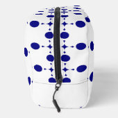 Navy Blue Polka Dots, Polka Dot Pattern, Stippen Toilettasje (Rechts)