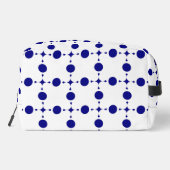 Navy Blue Polka Dots, Polka Dot Pattern, Stippen Toilettasje (Achterkant)