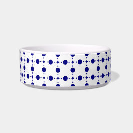 Navy Blue Polka Dots, Polka Dot Pattern, Stippen Voerbakje