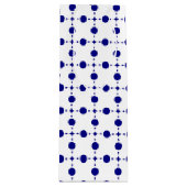 Navy Blue Polka Dots, Polka Dot Pattern, Stippen Wijn Cadeautas (Voorkant)