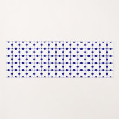 Navy Blue Polka Dots, Polka Dot Pattern, Stippen Yogamat (Voorkant (horizontaal))