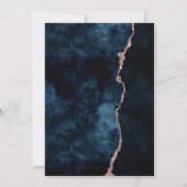 Navy Blue Pop Fizz Clink Bachelorette Party Uitnod Kaart (Achterkant)