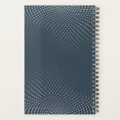 Navy Blue Pop Stippen Jaarlijks Planner (Achterkant)