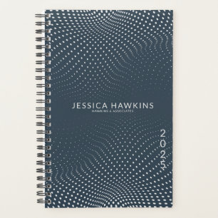 Navy Blue Pop Stippen Jaarlijks Planner