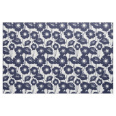 Navy Blue Poppies Pattern Stof (Fat Quarter)