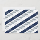 Navy Blue Post Wedding Update Save the Date (Achterkant)