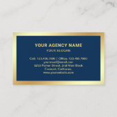 Navy Blue privédetective Visitekaartje (Achterkant)