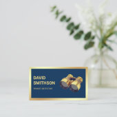 Navy Blue privédetective Visitekaartje (Staand voorkant)