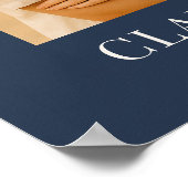 Navy Blue Proefavond Foto Poster (Hoek)