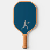 Navy Blue Professioneel monogram Pickleball Paddle (Achterkant)