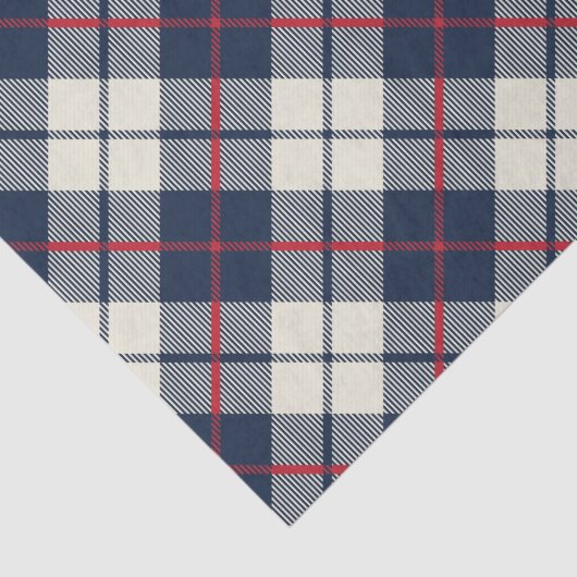 Navy Blue Pset Pattern Tissuepapier (Detail)