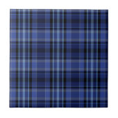 Navy Blue Pset Tartan Tegeltje (Voorkant)