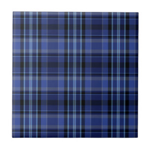Navy Blue Pset Tartan Tegeltje