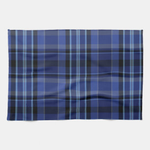 Navy Blue Pset Tartan Theedoek