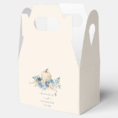 Navy Blue Pumpkin Herfst in Love Wedding Bedankdoosjes (Geopend)