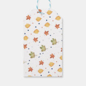 Navy Blue Pumpkin Truck Herfst Baby shower Cadeaulabel (Achterkant)