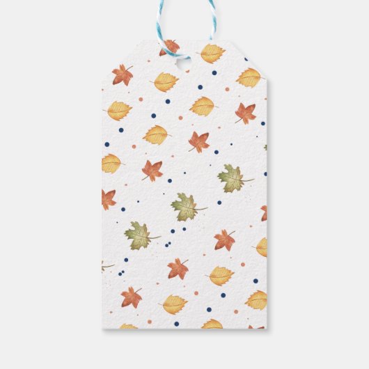 Navy Blue Pumpkin Truck Herfst Baby shower Cadeaulabel (Achterkant)