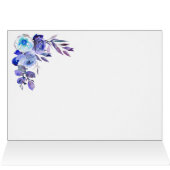 Navy Blue Purple Lavender Roses Thank You (Binnen Horizontaal (Boven))