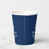 Navy Blue Real Estate Company Customized Realtor Papieren Bekers (Rechts)