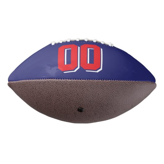NAVY BLUE RED EN WITTE Football (Gedraaid 270)