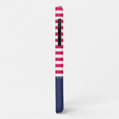 Navy Blue Red Pattern Anchor  Case-Mate iPhone Case (Achterkant/links)