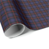 Navy Blue Red Pset Tartan Kerstmis Cadeaupapier (Rol Hoek)