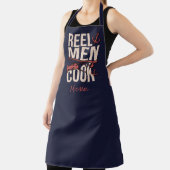 Navy Blue Reel Mannen Cook Visser Schort (Insitu)