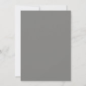Navy Blue Regal Classic Wedding Kaart (Achterkant)