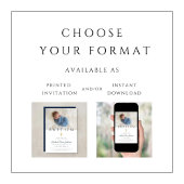 Navy Blue Religious Cross Boy Baptism Foto Kaart