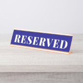 Navy Blue RESERVED Desk Name Bord Bureau Naambordje (Voorkant)