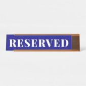 Navy Blue RESERVED Desk Name Bord Bureau Naambordje (Voorkant)