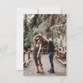 Navy Blue Roos Gold Agate Marble Foto op achterzij Save The Date (Achterkant)