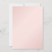 Navy Blue Roos Gold Blush Floral Vrijgezellenfeest Kaart (Achterkant)