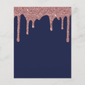 Navy Blue Roos Gold Driving Glitter Price List Flyer (Achterkant)