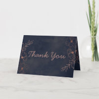 Navy Blue & Roos Gold Foil Aangepaste trouwfoto