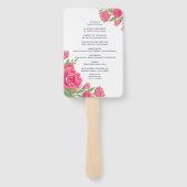 Navy Blue Roze Roses Flower Bouquet Floral Wedding Handwaaier (Achterkant)