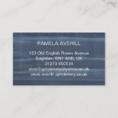 Navy blue rozen Antiek Meubelen Visitekaartje (Achterkant)