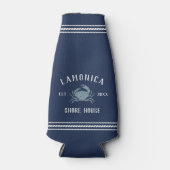 Navy Blue Rustic Crab - Specialized Shore House Flesjeskoeler (Voorkant)