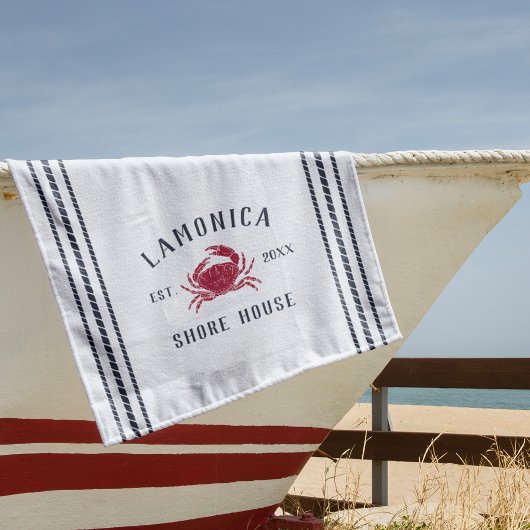 Navy Blue Rustic Crab - Specialized Shore House Strandlaken