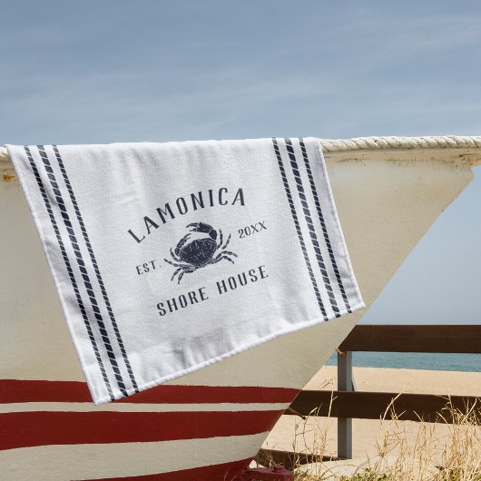 Navy Blue Rustic Crab - Specialized Shore House Strandlaken