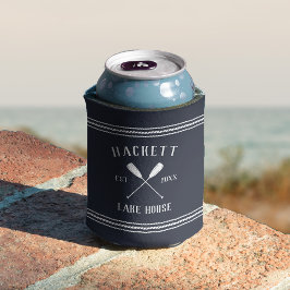 Navy Blue Rustic Oars Specialized Lake House Blikjeskoeler