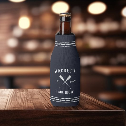 Navy Blue Rustic Oars Specialized Lake House Flesjeskoeler