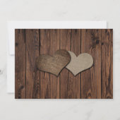 Navy Blue Rustic Wood Licht Zonnebloembruiloft Save The Date (Achterkant)