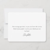 Navy Blue Rustic Wood Wedding Shower Birthday Bedankkaart (Achterkant)