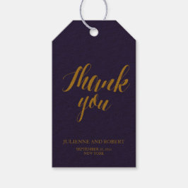 Navy Blue rustieke chique bruiloft dank u cadeau l Cadeaulabel